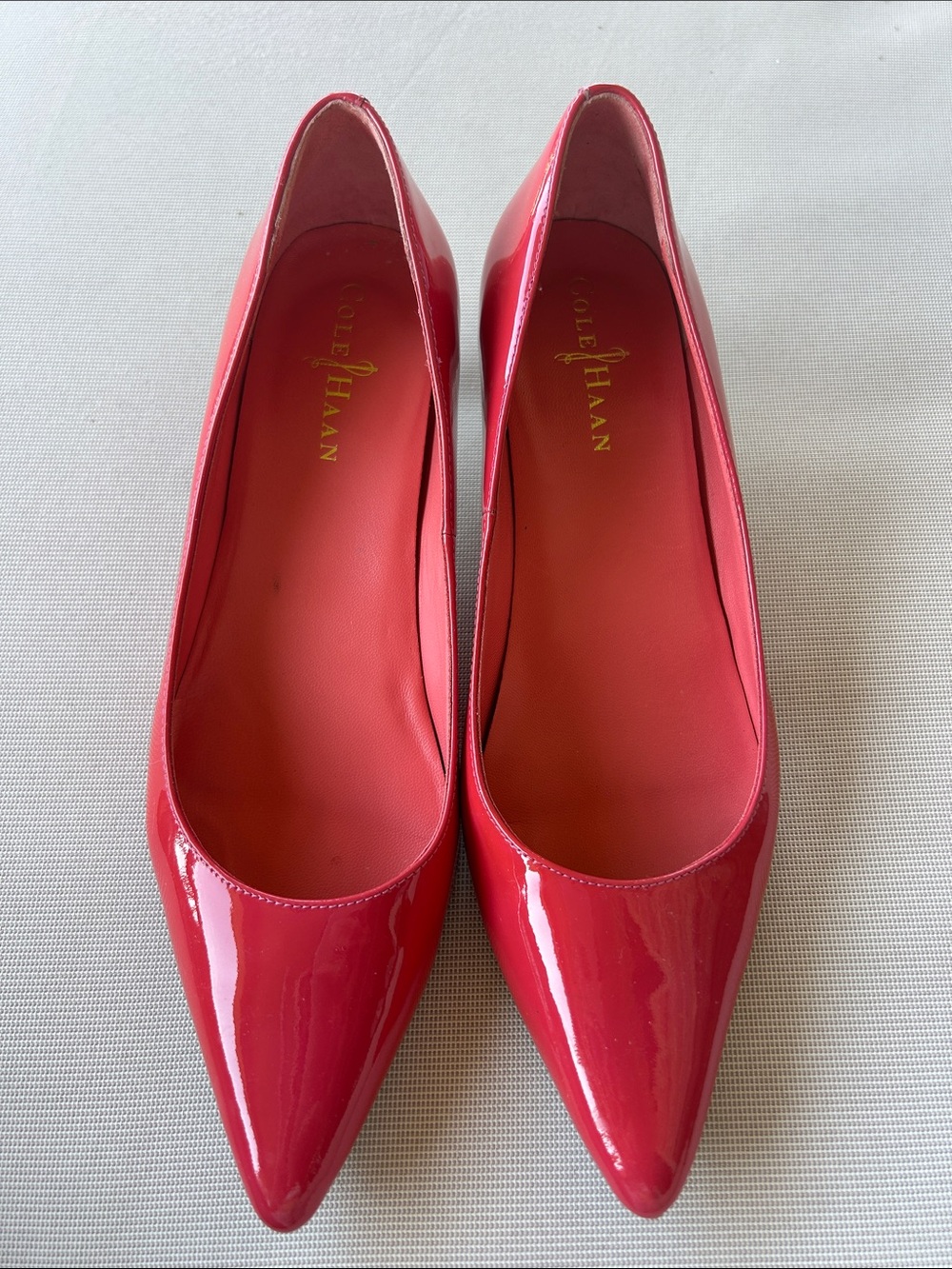 Cole Haan Coral Patent Pointed-Toe Nike Air Heels